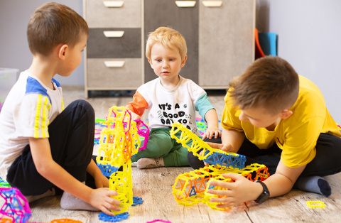 Reko Klocki dla dzieci system 180 el. Kolorowe Edukacyjne klocki