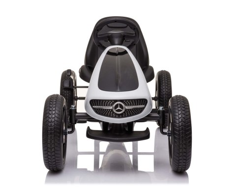 GOKART NA PEDAŁY LICENCJA MERCEDESA KOŁA EVA, MIĘKKIE SIEDZENIE Z LOGIEM MB JAKOŚĆ /XMX610