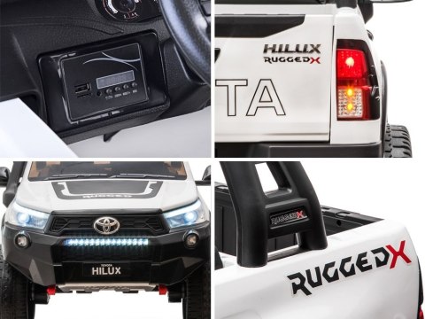 Duża Toyota Hilux dla dziecka 4x45W 2 akumulatory 12V10hA