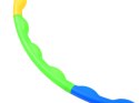 Hula hop składane kolorowe koło do kręcenia SP0692