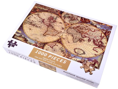 Puzzle antyczna stara MAPA ŚWIATA 1000 ele ZA3963