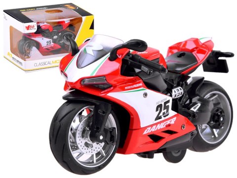 Diecast model Motocykl z naciągiem zabawka ZA3933