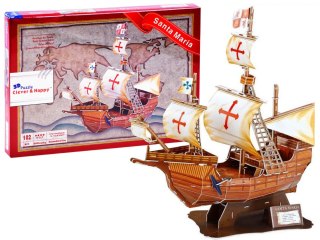 Puzzle 3D statek Santa Maria okręt 102ele ZA3789