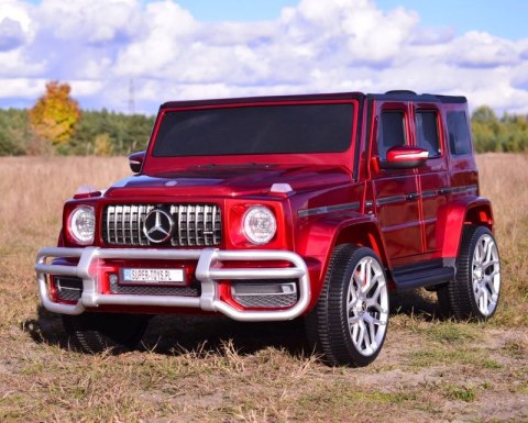 MERCEDES G63 AMG DLA 2 DZIECI, 24V, 4X4, MIĘKKIE KOŁA EVA, MIĘKKIE SIEDZENIE, LAKIER POLEROWANY FULL OPCJA/S-307