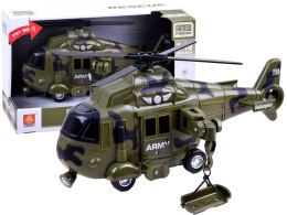 Helikopter WOJSKOWY światło dźwięk jeździ ZA2944