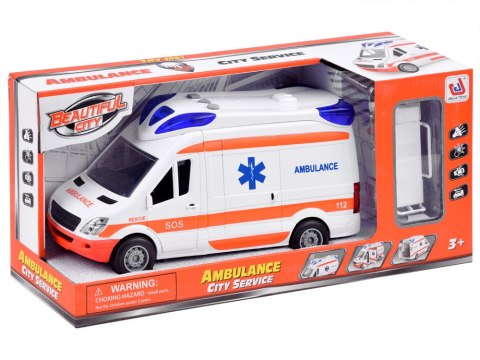 Ambulans + nosze autko Karetka z dźwiękiem ZA3835