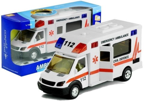 Ambulans Karetka Pogotowie Jeździ Gra Świeci 1:48