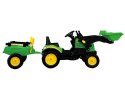 Traktor Herman z Przyczepą i Łyżką Zielony 165 cm
