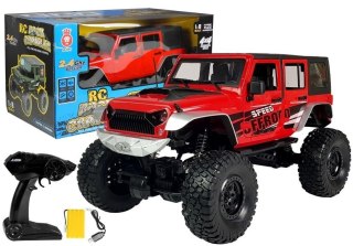 Auto Zdalnie Sterowane Jeep Gigant 20 km/h 1:8 Czerwone﻿