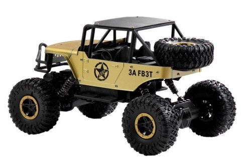 Auto Zdalnie Sterowane Jeep R/C 1:18 Złoty