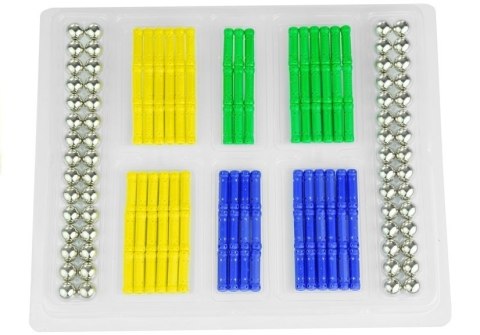 Zestaw Klocków Magnetycznych 136 Element Magnastix