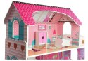 Domek dla lalek Drewniany Villa Milena Różowy