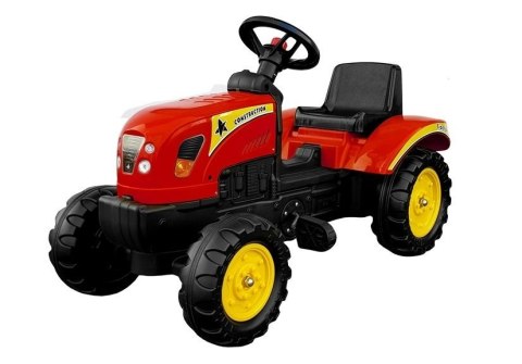 Traktor Branson z Przyczepą czerwony Pedały 135 cm