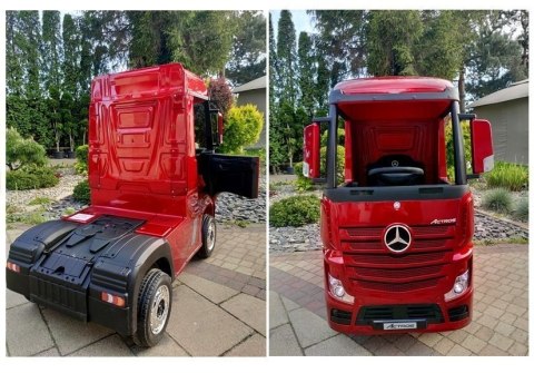 Auto na Akumulator Mercedes Actros Czerwony Lakierowany MP4