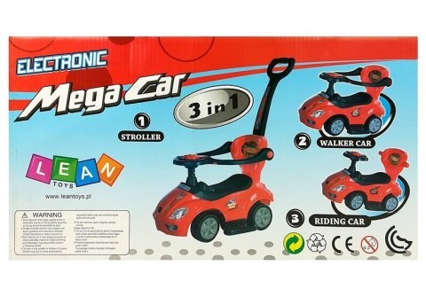 Jeździk z Pchaczem Mega Car 3w1 Różowy