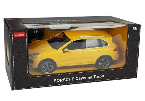 Auto R/C Porsche Cayenne Rastar 1:14 Żółte