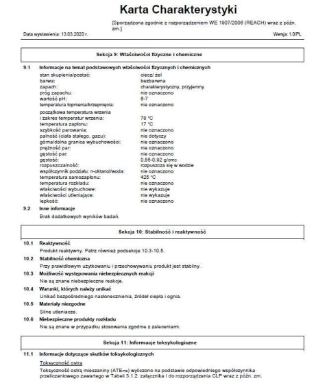 Żel Dezynfekujący do Rąk Antybakteryjny 70% 1000ml