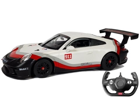 Auto R/C Porsche 911 GT3 CUP Rastar 1:14 Białe na pilota