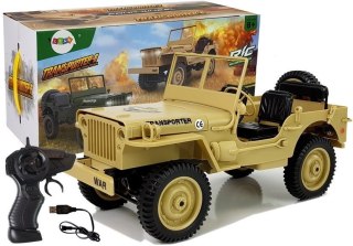 Auto Zdalnie Sterowane 4x4 Jeep 1:10 Żółte 33cm