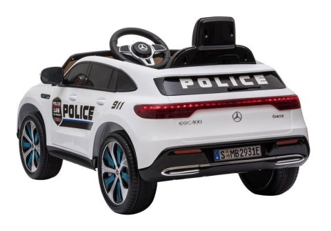 Auto na Akumulator Mercedes EQC 400 Policja Biały