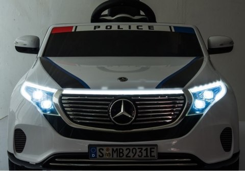 Auto na Akumulator Mercedes EQC 400 Policja Biały