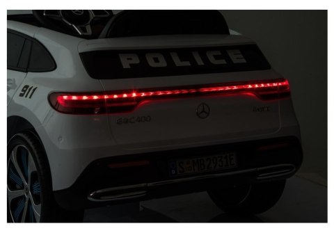 Auto na Akumulator Mercedes EQC 400 Policja Biały