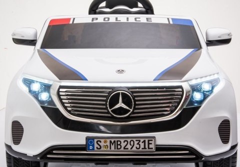 Auto na Akumulator Mercedes EQC 400 Policja Biały