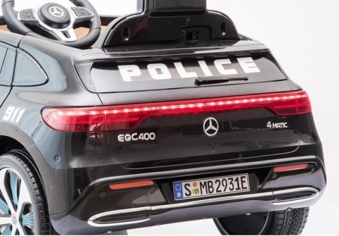 Auto na Akumulator Mercedes EQC 400 Policja Czarny