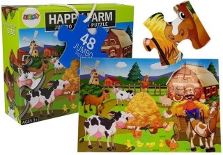 Puzzle Układanka Farma Zwierzęta 48 elem