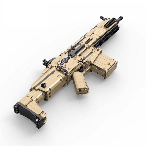 Karabin 17S Assault Rifle Khaki z Klocków 1406 Elementów CADA 76 cm