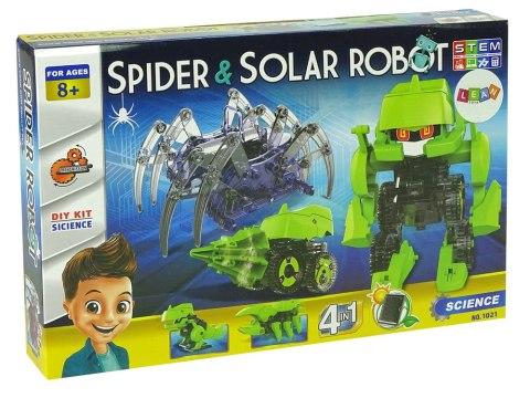 Zestaw Naukowy Robot Solarny Zestaw 4 w 1 + Pająk