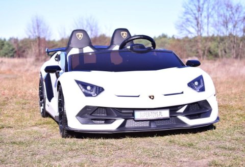 Licencjonowany Lamborghini Aventador SVJ dla 2 dzieci