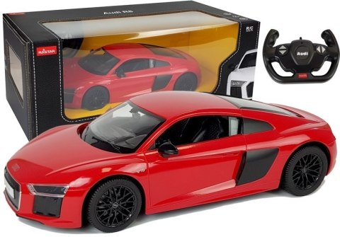 Auto R/C Audi R8 Rastar 1:14 Czerwone na pilota