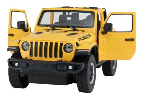 Auto R/C Jeep Wrangler Rubicon 1:14 Rastar Żółty