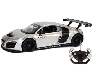 Auto R/C Audi R8 LMS Rastar 1:14 Srebrne na Pilota