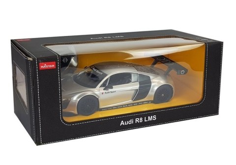 Auto R/C Audi R8 LMS Rastar 1:14 Srebrne na Pilota