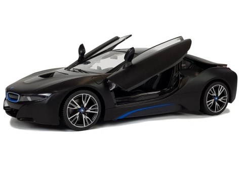 Auto R/C BMW i8 Rastar 1:14 Czarny Drzwi Automatyczne