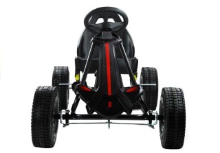 Gokart Czarny Monster Na Pedały Szerokie Pompowane Koła