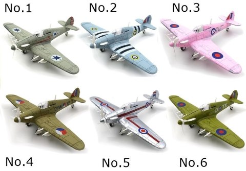 Samoloty Hawker Hurricane Modele Puzzle 4D 1:48