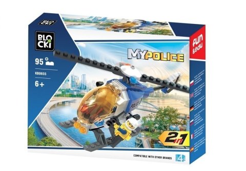 Klocki Blocki MyPolice Helikopter Policyjny 95el KB0655