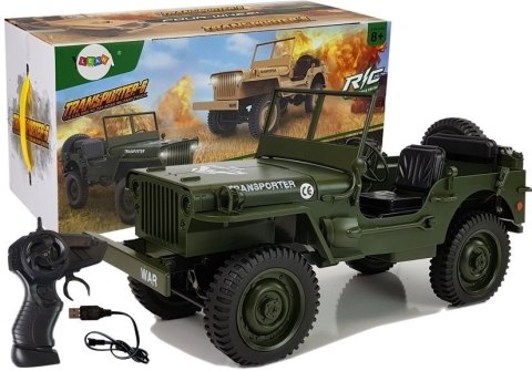 Auto Zdalnie Sterowane Jeep 1:10 Zielone 33cm