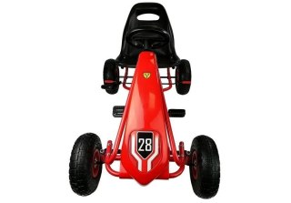 Gokart HP003D Pompowane Koła Czerwony