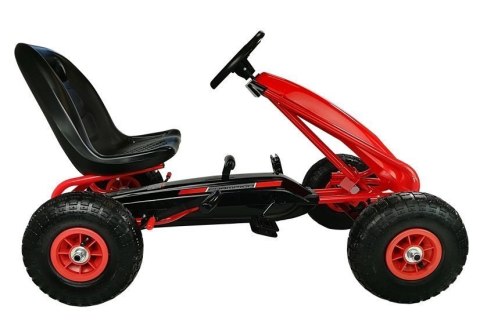 Gokart HP003D Pompowane Koła Czerwony