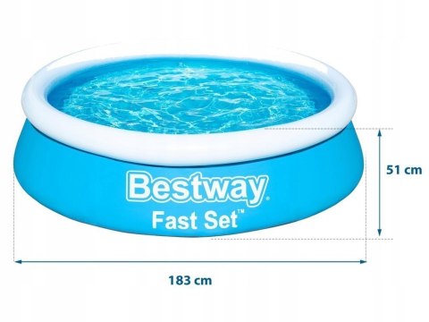 Basen ogrodowy rozporowy 183 x 51 cm Bestway 57392