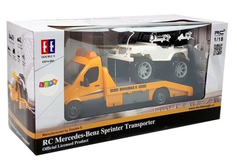 Laweta Transporter Mercedes- Benz Zdalnie Sterowany 2.4G 1:18 Wciągarka