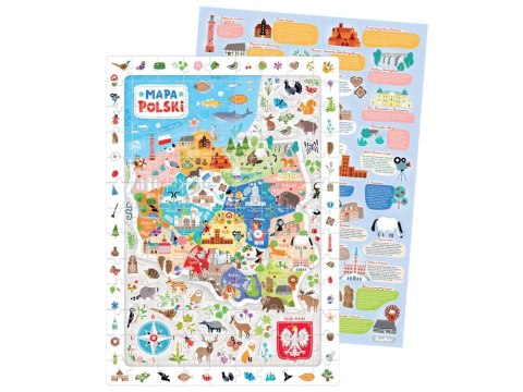 CzuCzu Puzzle obserwacyjne Mapa Polski 117e ZA4070