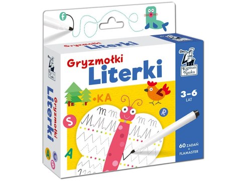 Karty do rysowania Gryzmołki Literki 3-6l KS0436