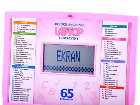 Laptop edukacyjny polsko angielski 65funkcji Z3321