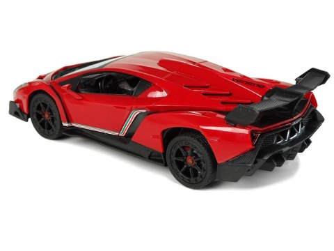 Auto Zdalnie Sterowane Lamborghini Veneno Czerwony 2,4 G Pilot Kierownica Dźwięk Światła 1:24