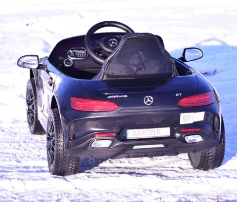 MERCEDES NA AKUMULATOR AMG GT, MIĘKKIE KOŁA EVA, MIĘKKIE SIEDZENIE/HL2588